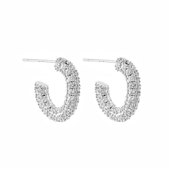 Monaco pavé hoops, by Jolima