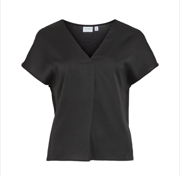 ViEllette v-neck satin top, Vila